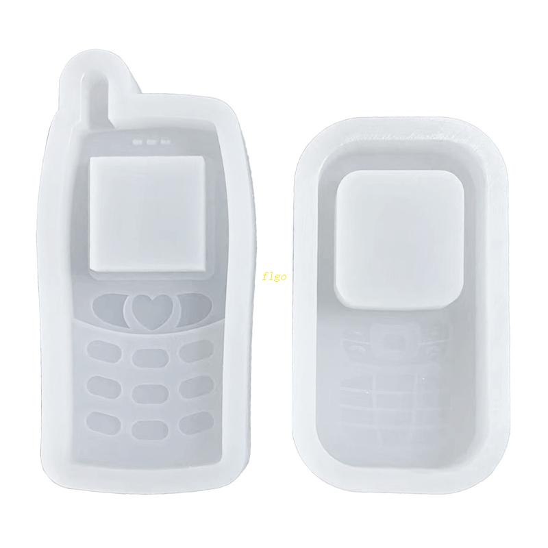 Khuôn Làm Móc Khóa / Điện Thoại Bằng Nhựa Epoxy Thiết Kế Rỗng Diy