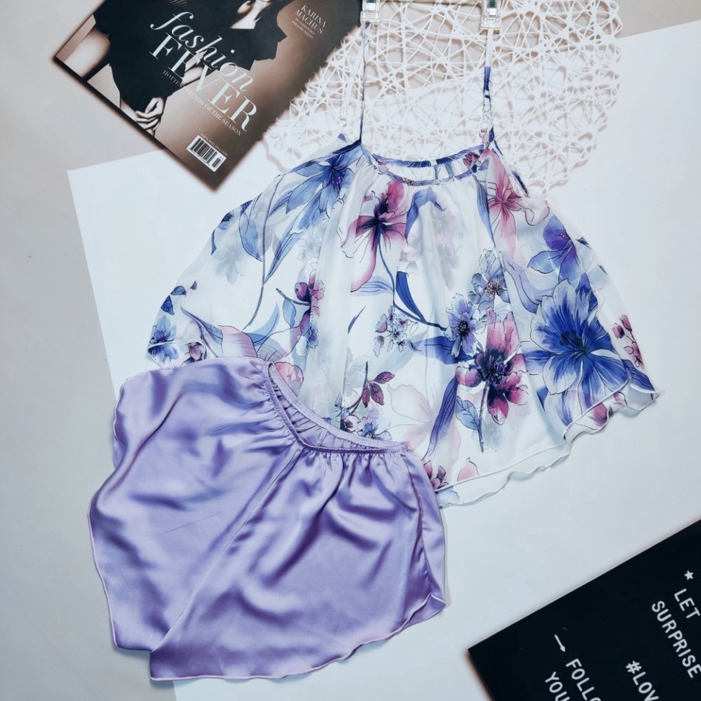 [ẢNH CHỤP THẬT] Đồ ngủ sexy nữ 🥰Free ship🥰 Bộ yếm Voan Tơ  sexy satin phối voan size <65kg Đường May Kĩ | BigBuy360 - bigbuy360.vn