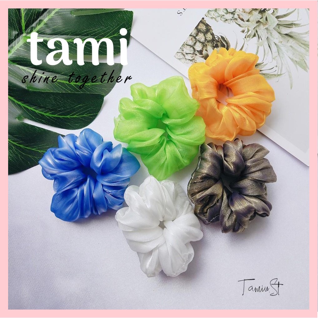 Scrunchies - Cột tóc scrunchie vải voan size nhỏ