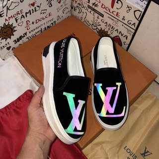 Giày Lười Nam Da Nỉ L.V Phản Quang full size 38-43