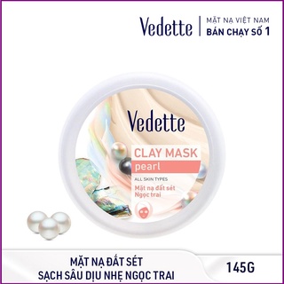 🥦 MẶT NẠ ĐẤT SÉT NGỌC TRAI 145g VEDETTE - THANH LỌC & TƯƠI TRẺ LÀN DA - TPM274