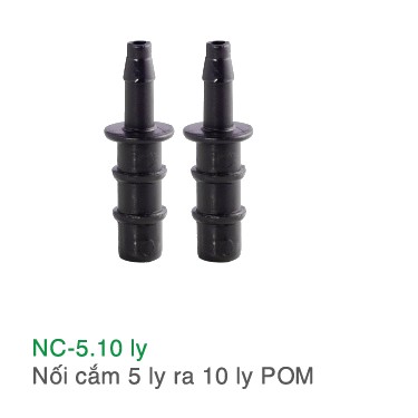 NỐI CẮM 5 RA 10 LY NHỰA POM (BỊCH 5 CÁI)