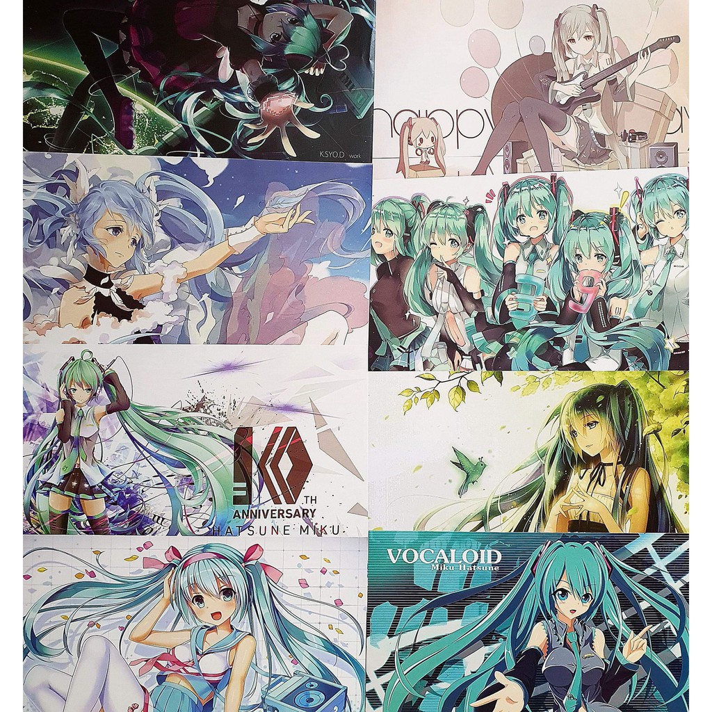 Bộ 8 Tấm Poster A3 anime - Tranh Áp Phích Anime - KnY, Naruto,SAO ,...