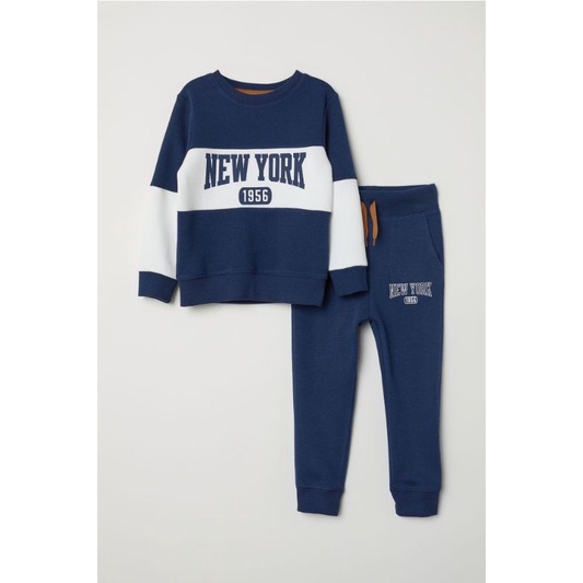 Bộ nỉ da cá HM bé trai VNXK