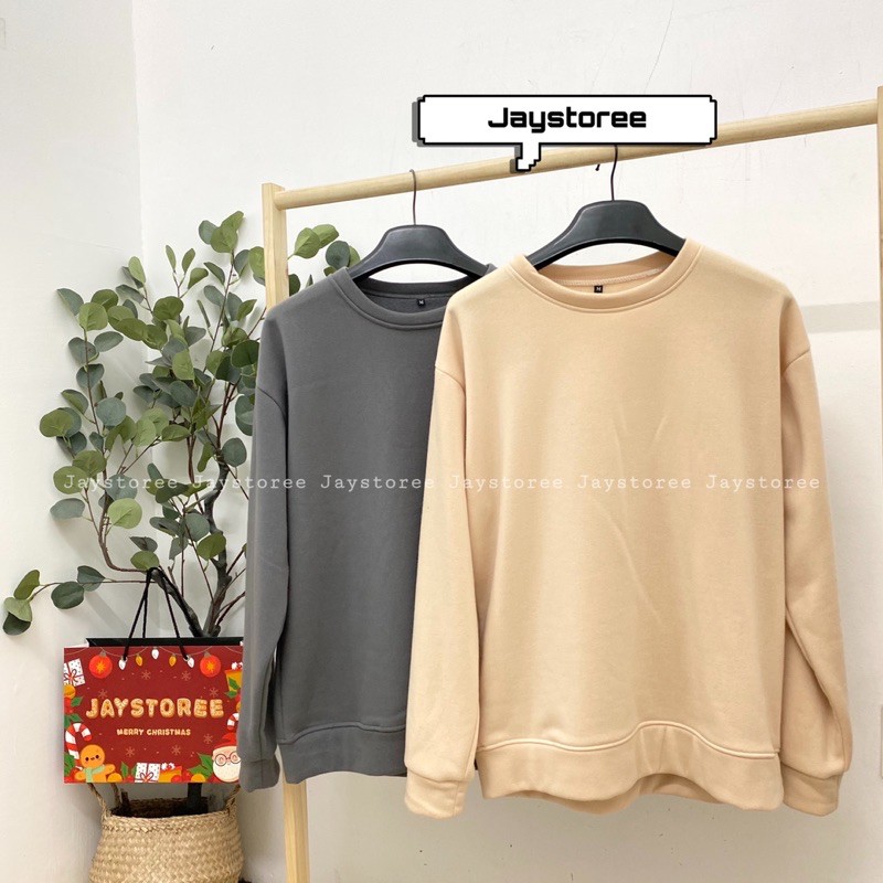 Áo sweater Trơn nỉ bông❤️/Nam nữ Unisex/SWEATER TRƠN ❤️ | BigBuy360 - bigbuy360.vn