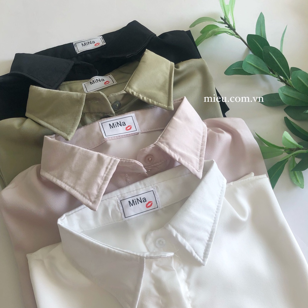 MIỀU_ÁO SƠ MI VẢI PHI BÓNG MAKI SHIRT