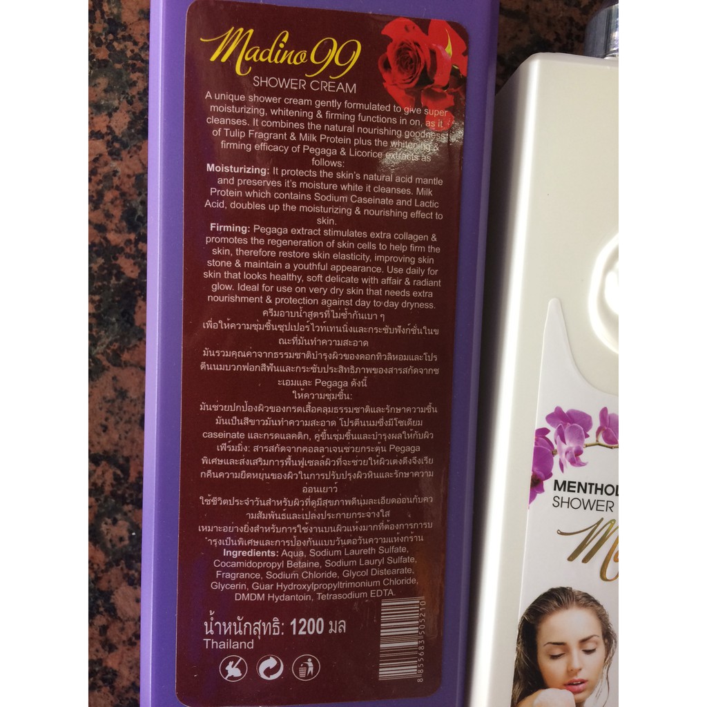 Sữa tắm Madino 99 Thái Lan chai 1200ml