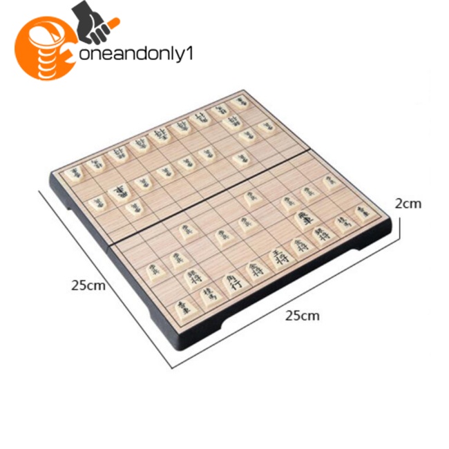 Bộ Bàn Cờ Nhật Bản Shogi 25 * 25 * 2cm Có Nam Châm Gấp Gọn Tiện Dụng