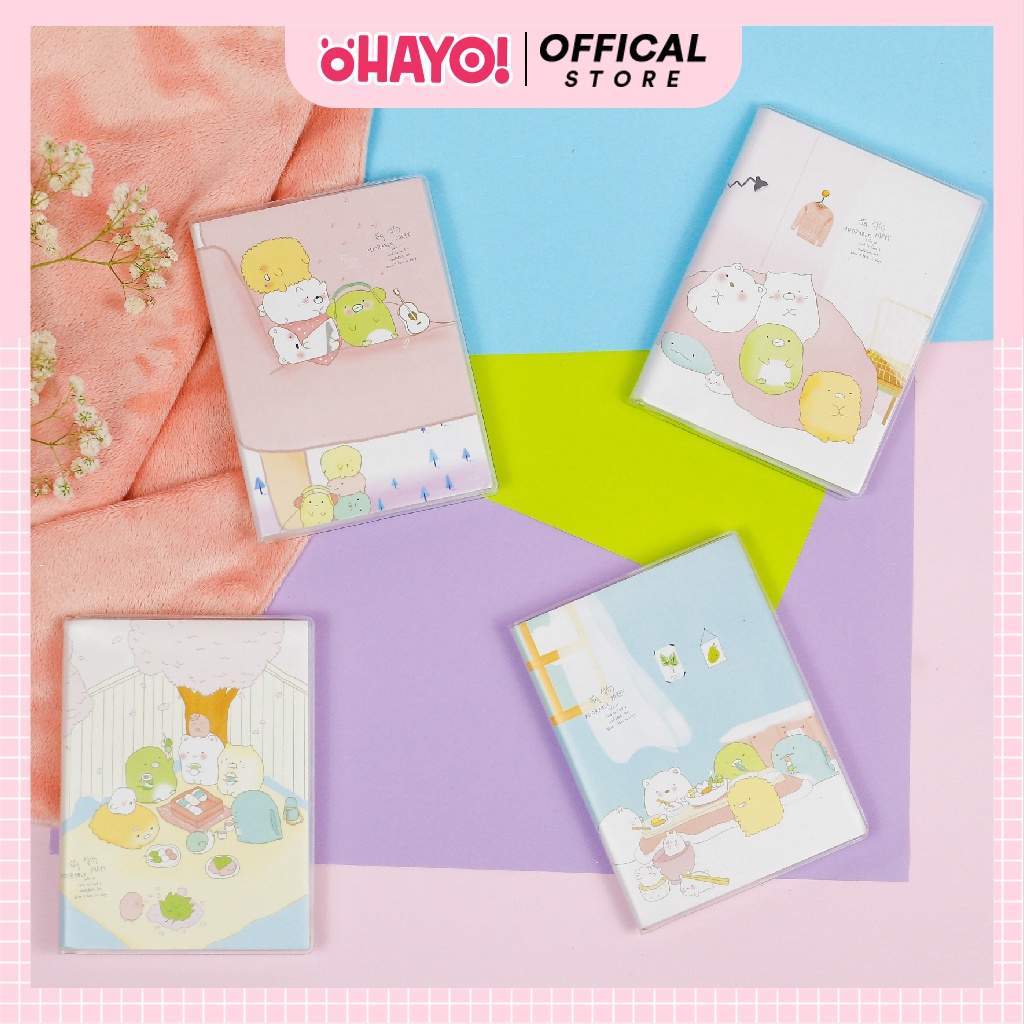 Sô tay lò xo nhật ký note học sinh mini cute, bìa cứng, giấy đẹp - Văn phòng phẩm OHAYO OHO 0054