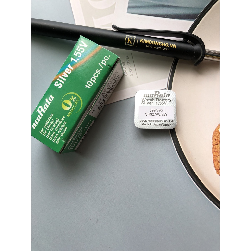 Hộp 1 Viên Pin đồng hồ Sony muRata 395 – SR927SW 1.55V SR927 927 Pin Đồng Hồ Đeo Tay