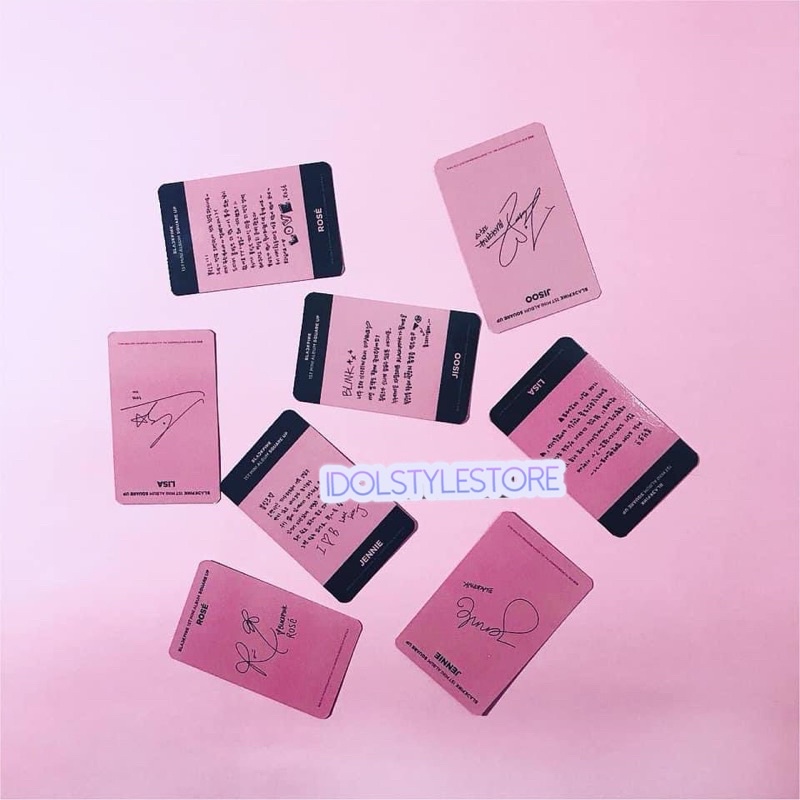 ảnh set card Blackpink như hình