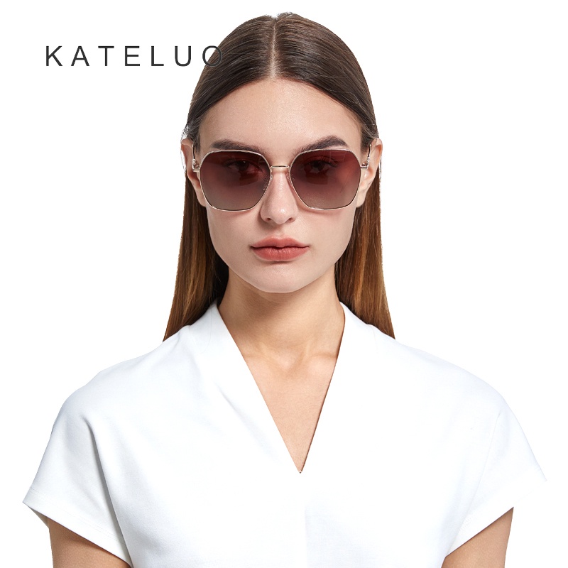 Kính mát KATELUO JS8503 phân cực gọng lớn phong cách thời trang Hàn Quốc