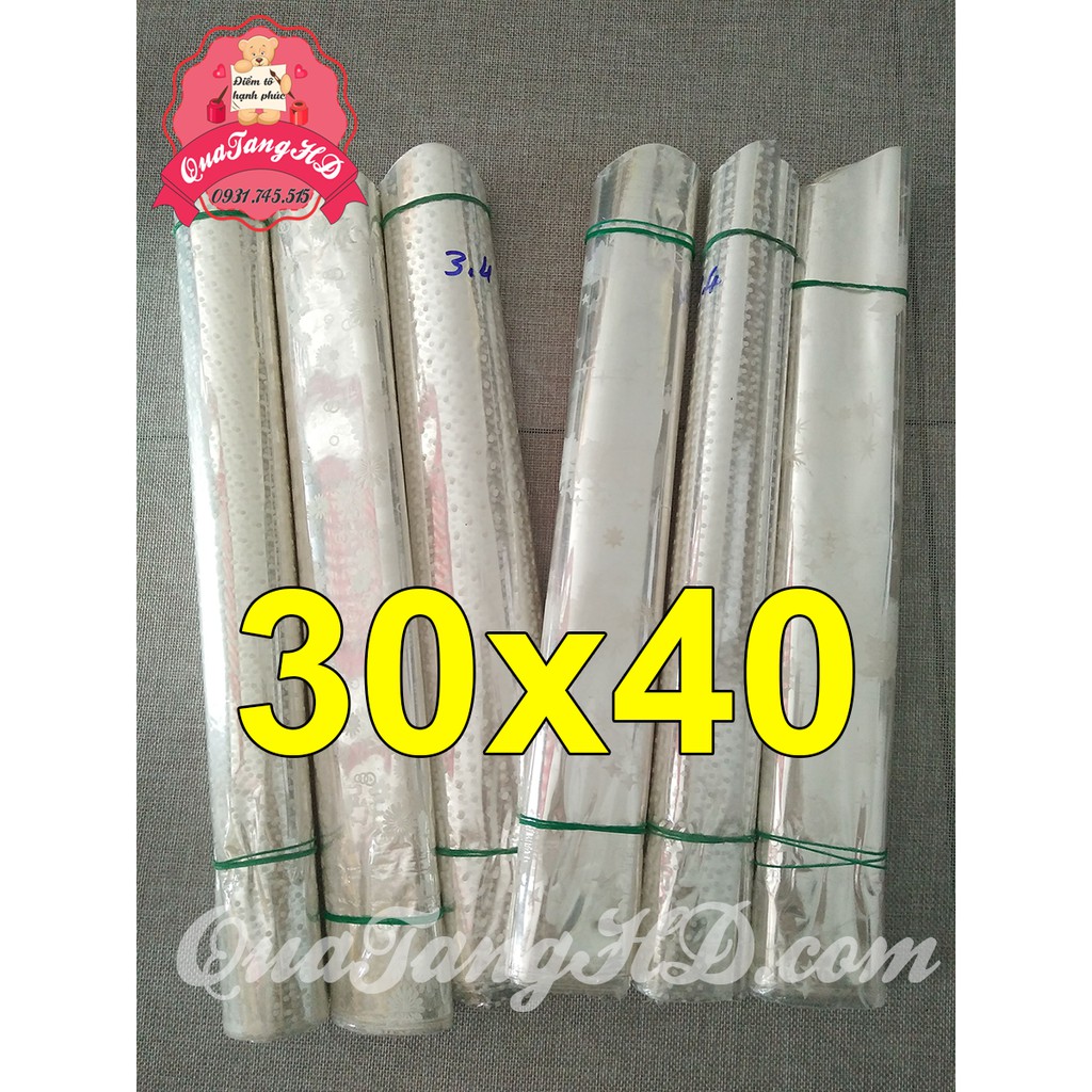 Combo 50 Túi Kiếng Gói Quà 30x40 cm - Quà Tết - Gấu Bông