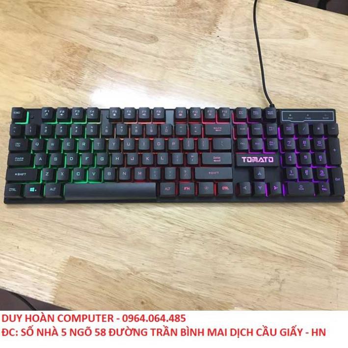 hàng chính hãng -  Mua Bàn phím giả cơ Tomato S100 có led - TẶNG NGAY BÀN DI CHUỘT GAMING