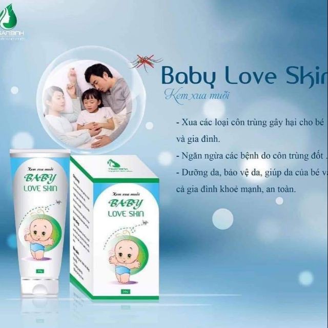 (rẻ vô địch) Kem xua muỗi_baby love skin tránh muỗi, giảm sưng tấy, giảm đỏ sau khi bị đốt.... . hn