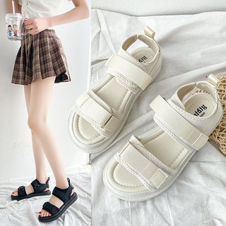 (2 MÀU) Sandal Nữ 2 quai ngang trơn YIDI Kiểu mới Hottrend