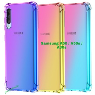 Ốp lưng Samsung Galaxy A50 / A50s / A30s dùng chung dẻo TPU đa sắc thời trang chống sốc lồi 4 góc 2