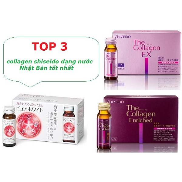 [ Mẫu Mới ] Nước The collagen shiseido dạng nước uống hộp 10 lọ 50ml