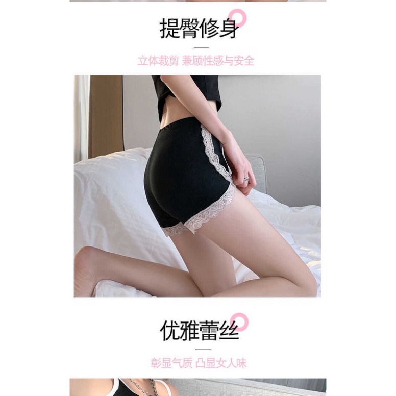 Sét 3 Quần Thun Phối Ren Sexy Mặc Nhà, Quần Short Ngủ Thoáng Mát Vải Thun Co Dãn Hàng Quảng Châu | BigBuy360 - bigbuy360.vn