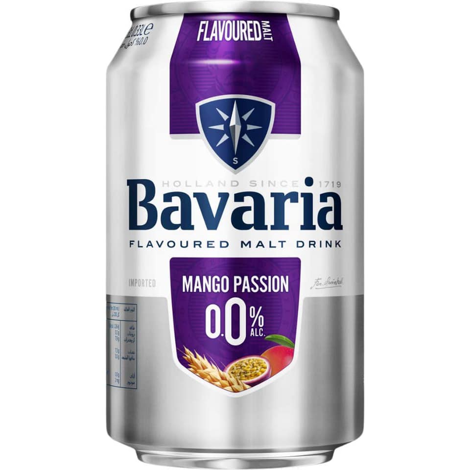 Bia không độ BAVARIA - Bia thuần chay - Hà Lan (combo 6 lon 5 vị) - Tạ