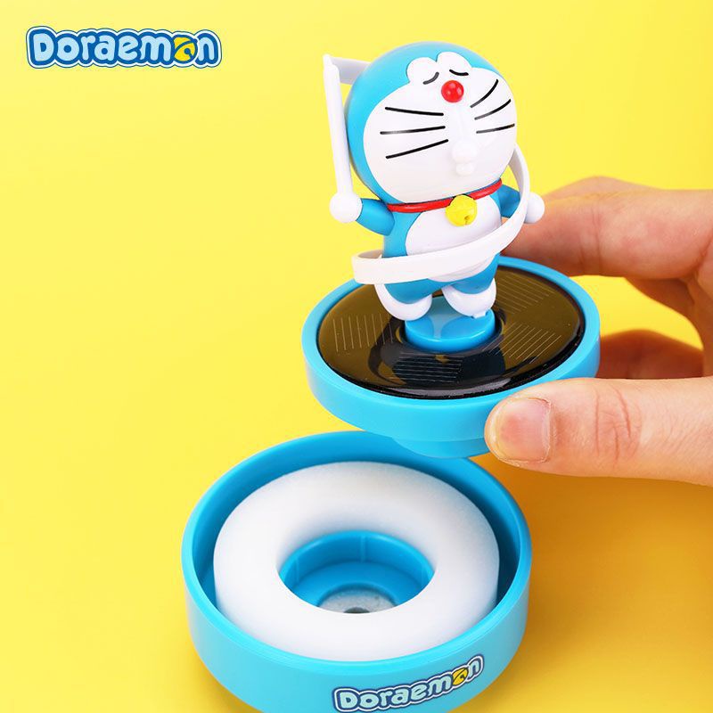 DORAEMON nhảy múa năng lượng mặt trời kèm sáp thơm tinh dầu xông phòng trang trí nhà cửa, phòng ngủ, quà tặng-Ráp