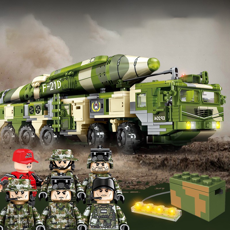 Đồ chơi lắp ráp Xe Quân sự chiến đấu - Sembo Block Xếp hình thông minh - Mô hình Xe Tăng, Xe Phòng thủ