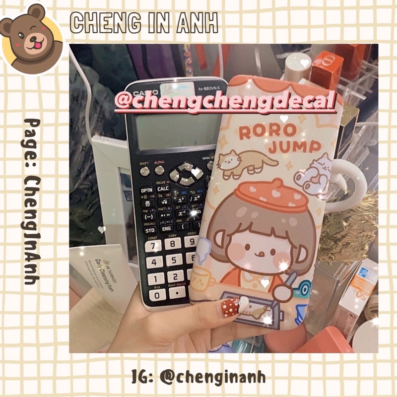 Miếng decal dán máy tính bỏ túi vinacal/casio