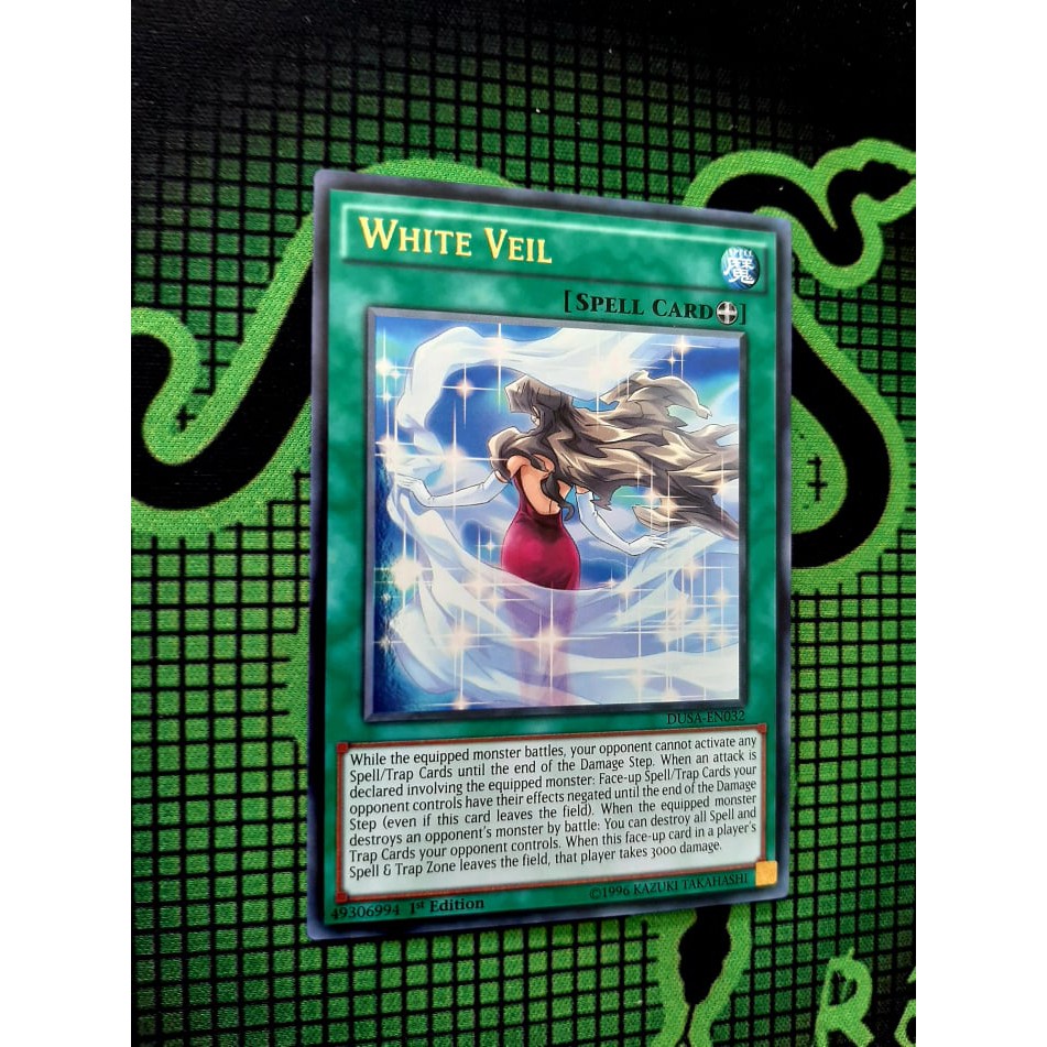 THẺ BÀI YUGIOH Spell White Veil - DUSA-EN032 - Ultra Rare 1st Edition