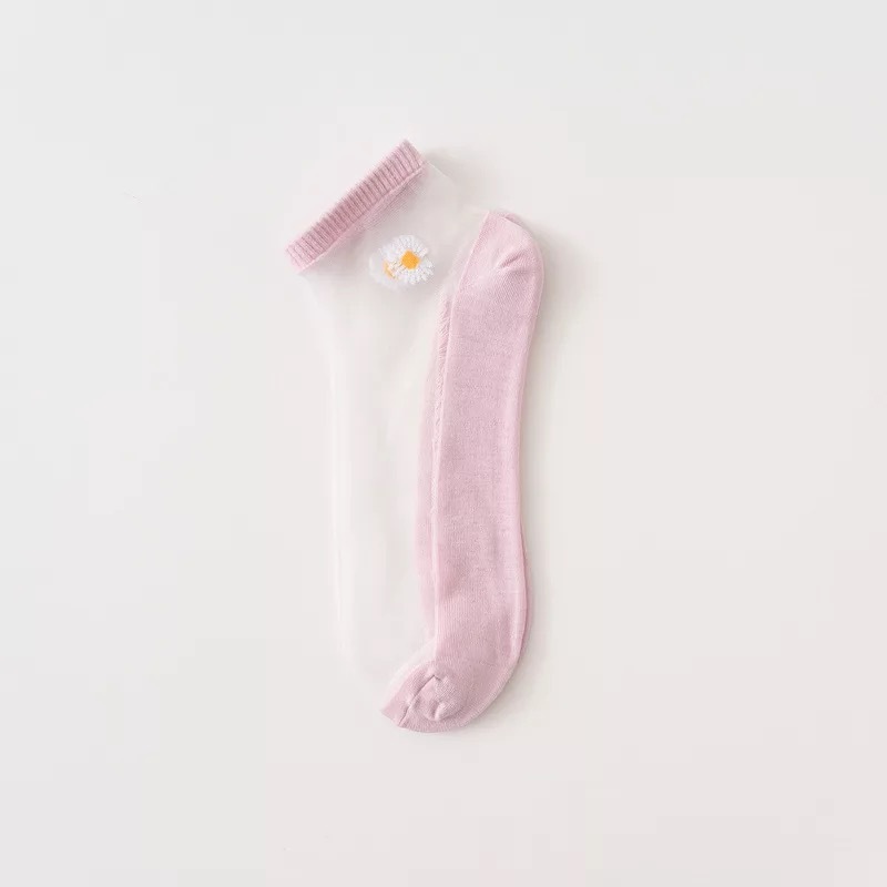 Set 5 Đôi Vớ Lưới Họa Tiết Hoa Cúc Xinh Xắn Dành Cho Nữ | BigBuy360 - bigbuy360.vn