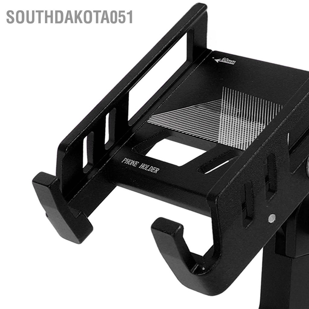 Southdakota051 MEROCA Giá đỡ điện thoại di động cho xe đạp bằng nhôm Xoay 360 ° Tay lái Xe leo núi