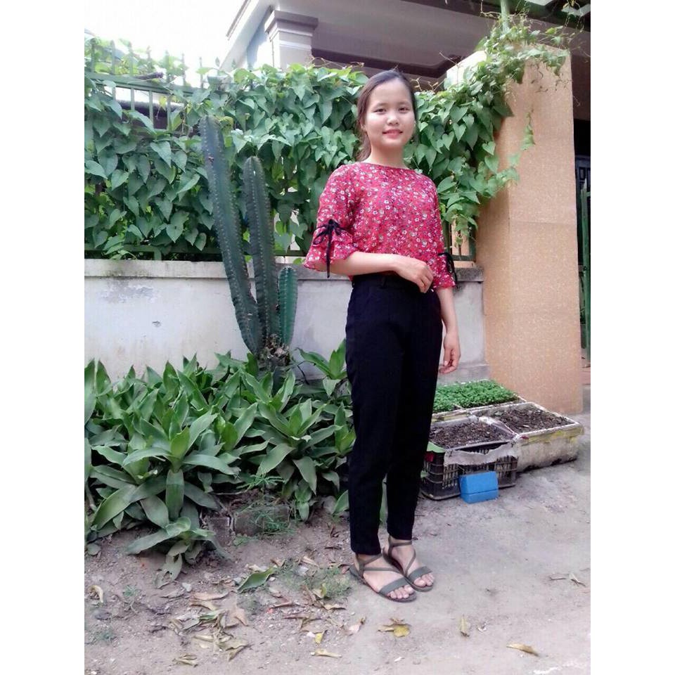 (Gía kích cầu) Áo voan thái họa tiết hoa (188705) | BigBuy360 - bigbuy360.vn