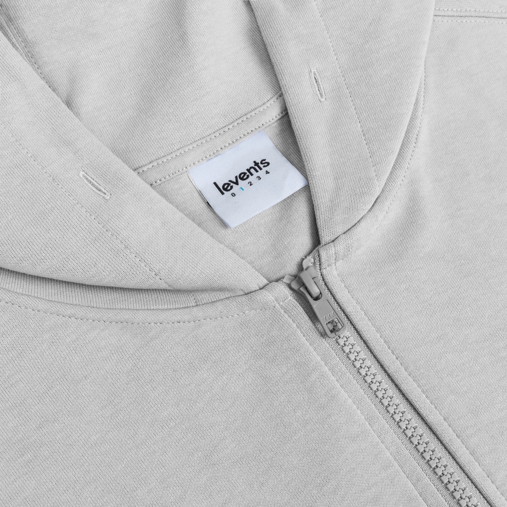 Áo hoodie zipper LEVENTS Basic/ Grey