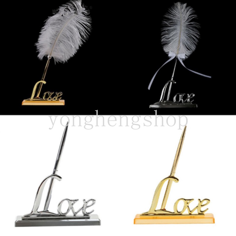 Giá Đỡ Bút Ký Tên Bằng Kim Loại Mạ Vàng Sáng Tạo