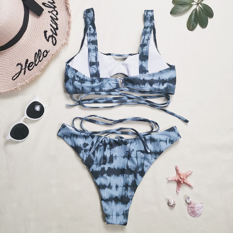 Bộ bikini 3 mảnh buộc dây gợi cảm cho nữ