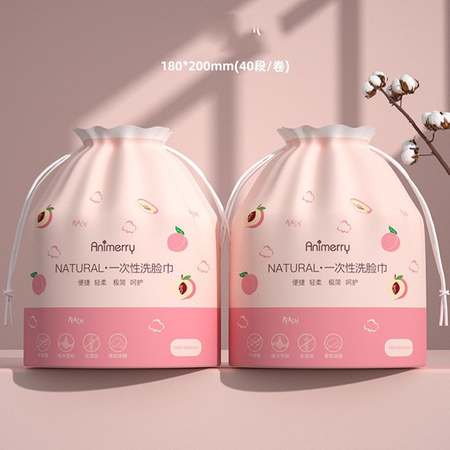 Khăn Lau Mặt Dùng 1 Lần Cotton Cao Cấp ANIMERRY | Khăn tẩy trang Animerry | Khăn Mặt Khô Animerry
