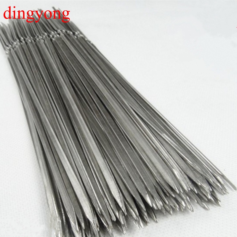 Set 10 xiên nướng BBQ bằng thép không gỉ có thể tái sử dụng