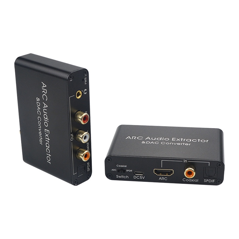 Bộ Chuyển Đổi Âm Thanh Kỹ Thuật Số 192KHz ARC Sang Analog HDMI DAC SPDIF Coaxial RCA Đầu Ra 3.5mm