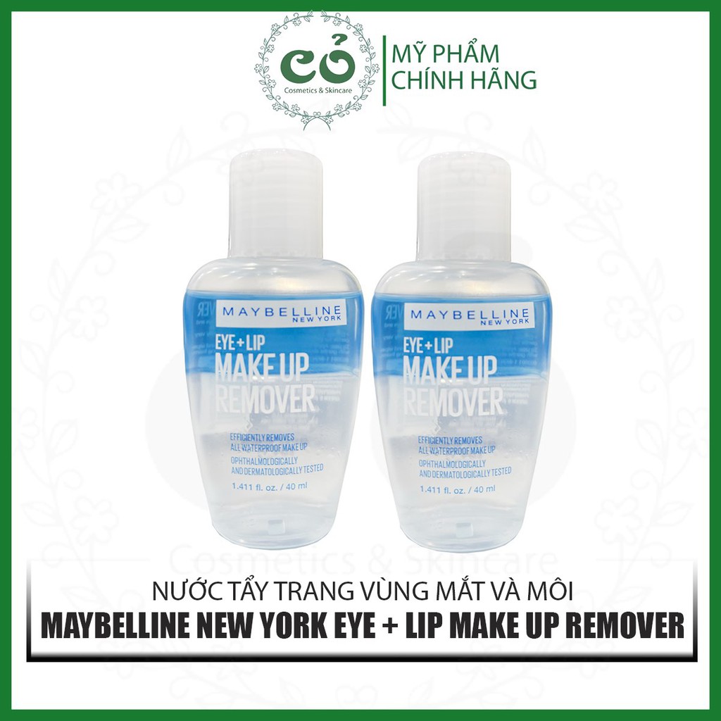 Tẩy trang mắt môi Maybelline Eye + Lip Makeup Remover 40ml | BigBuy360 - bigbuy360.vn