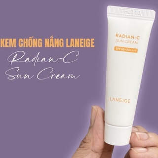 Kem chống nắng Laneige dưỡng ẩm Radian dưỡng trắng SPF50++ 10ml