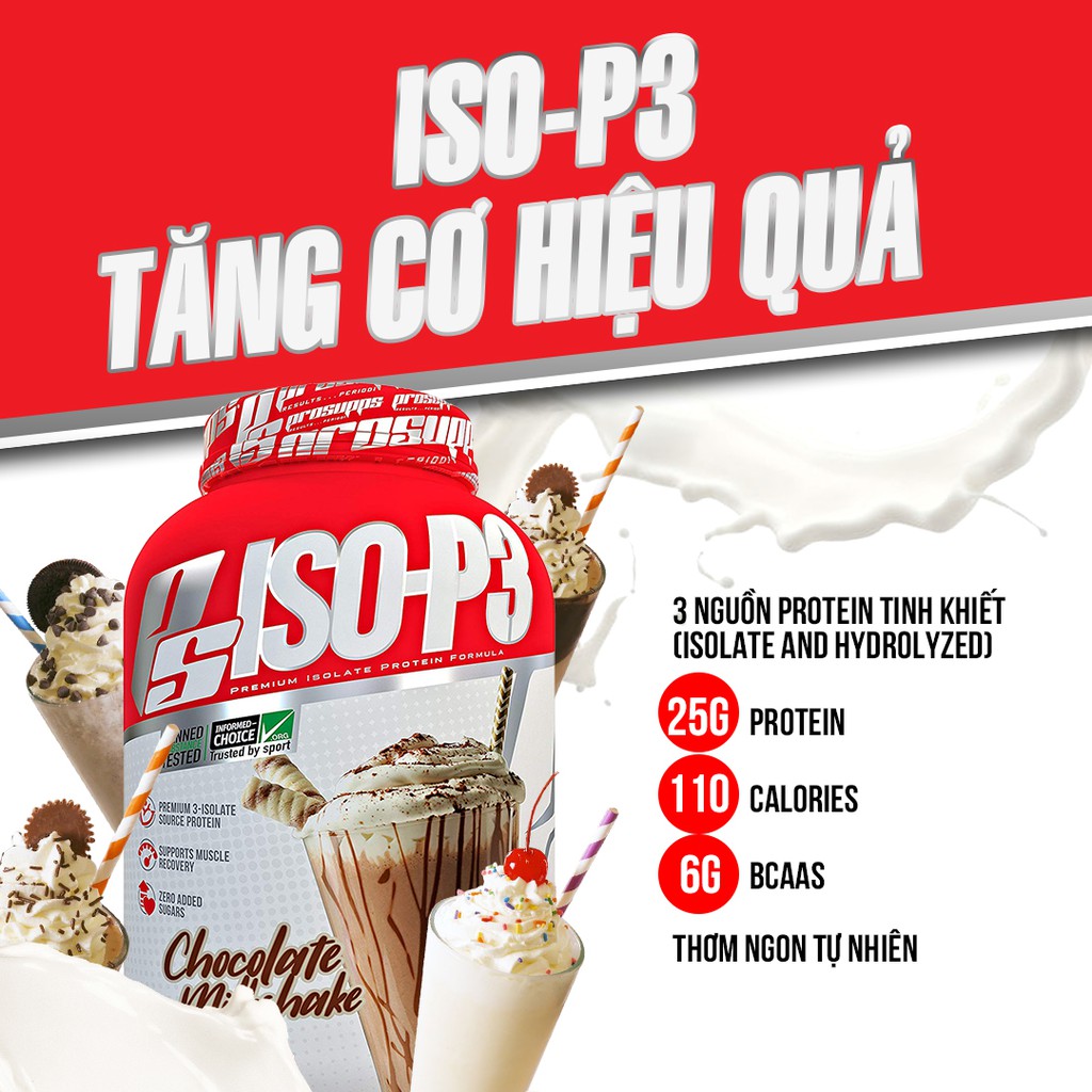 ISO P3 5lbs tăng cơ hiệu quả, hộp to tiết kiệm