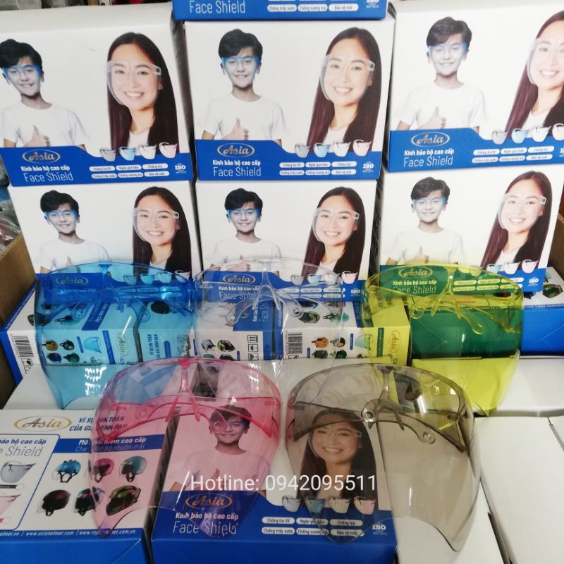 Kính chống giọt bắn ASIA Face Shield chính hãng - Đủ màu