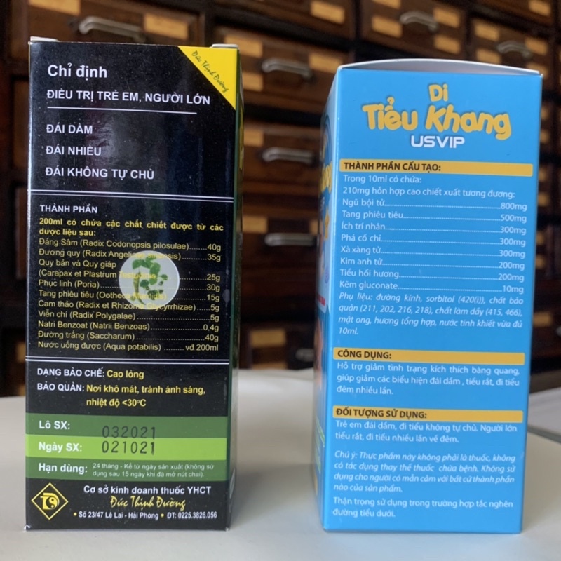 Di Tiểu Khang - Giúp ấm bàng quang, đái dầm, tiểu dắt, đi tiểu đêm nhiều lần - Đái Dầm Đức Thịnh