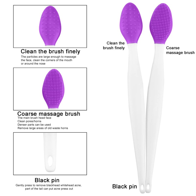 Cọ Môi Hai Đầu Silicone Tẩy Tế Bào Chết YOUYO