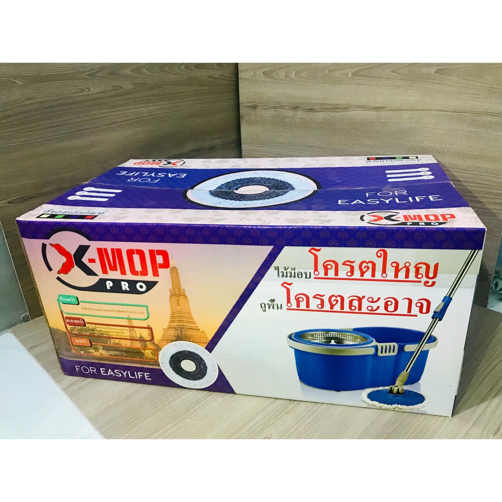 Bộ Lau Nhà X-Mop Xuất Khẩu Lồng Giặt Inox Cực Đại