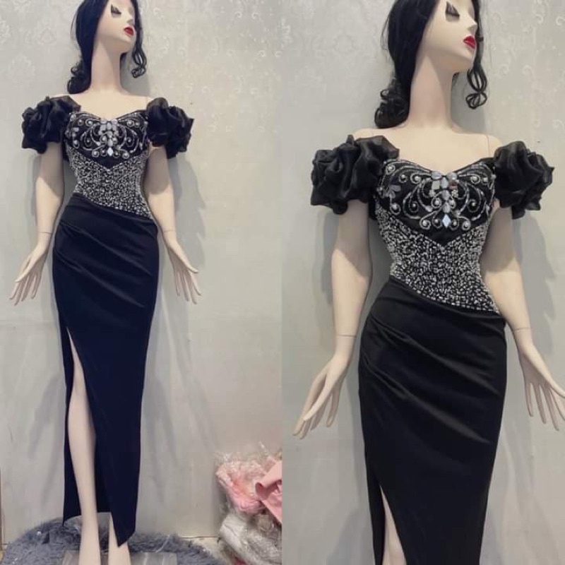 Ms1249y ĐẦM BẸT TAY NHÚNG PHỒNG KẾT GƯƠNG full size S/M/L/xL