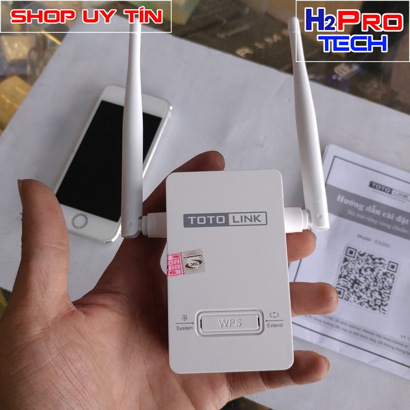 Bộ Kích Sóng Wifi Repeater 300Mbps Totolink EX200 - Hàng Chính Hãng