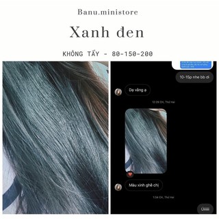 Thuốc nhuộm tóc Xanh đen