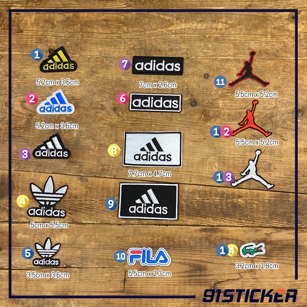 Sticker/ Patch vải ủi/là 91Sticker quần áo dùng ủi lên quần áo, mũ nón, phụ kiện