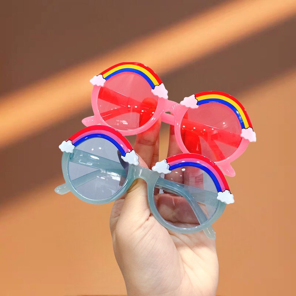 Kính Bé Cầu Vồng Nhiều Màu Siêu Cute Phô Mai Que Cho Bé Trai Và Bé Gái. BÉ 6