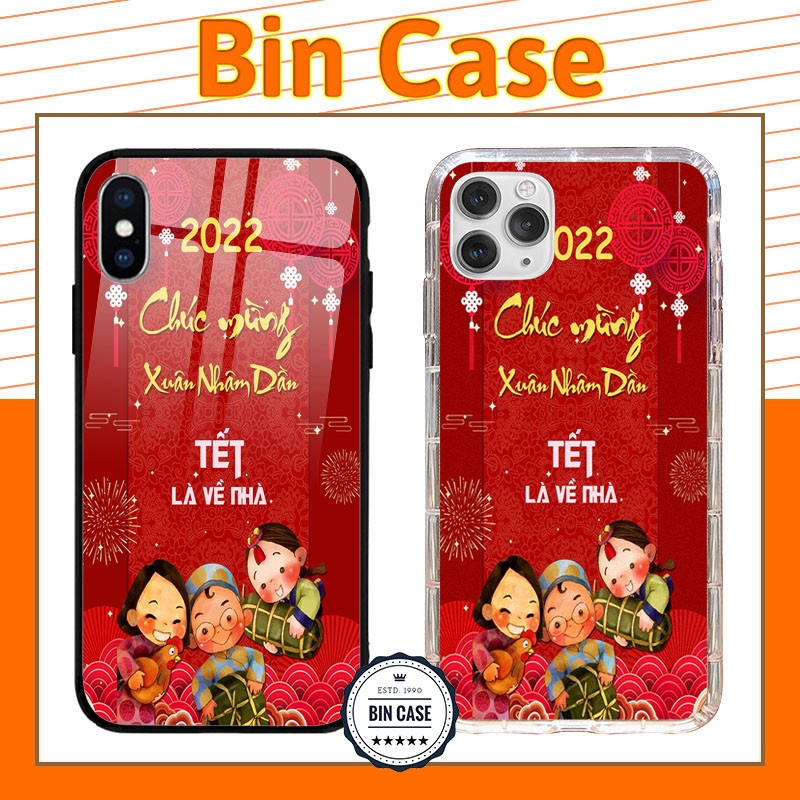 🐯Ốp Lưng Tết 2022 Mừng Xuân Nhâm Dần Tết Là Về Nhà Màu Đỏ iphone 13 12 11 Pro Max 6s 6 7 8 Plus X Xr XsMax TETNHAMDAN004